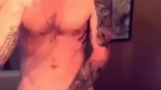Watching as I stroke my dick