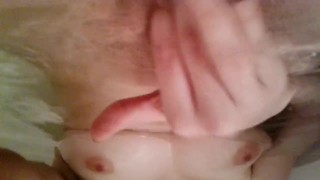 Bath time orgasm
