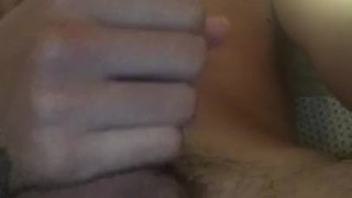 Sexy teen shooting a load
