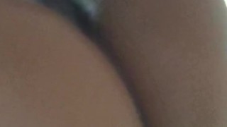 Ebony Teen Pleases herself after shower
