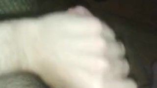 Jacking off and cumming with oil
