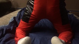 Having fun humping in my Deadpool gear Part 2