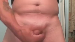 Playing in the bathroom