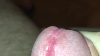 Thick White Cum Oozing Down My Shaft