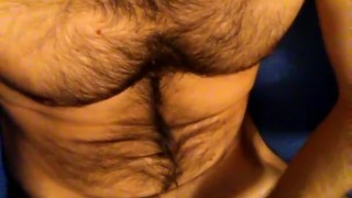 I came all over my chest after jerking off
