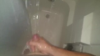 Piss then cum