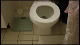 Pissing into the toilet and missing