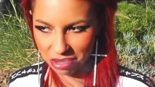 Outdoor smoking fetish