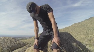 Squirting piss in public while driving and hiking