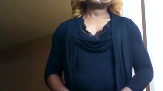 Masturbating