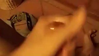 Jerking off with oil and cumming twice in a row