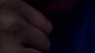 Fat lips sucking her finger...horny