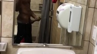 Quick after workout wank