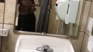 Quick after workout wank