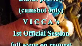 BBB Preview: Vicca's 1st official cumshot (shotglass) (cumshot only)