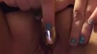 fucking my pussy with a dildo and using a vibrator on my clit till I cum