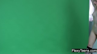 Anna Mostik shows gymnastics