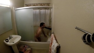 Riding Black Rambone in the Shower