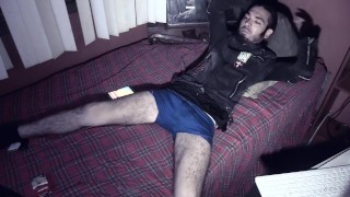 Punk Rock Webcam Show # 2: Guy self cumload eating