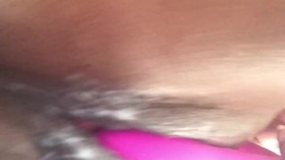 Freshly shaved wet pussy dripping cum