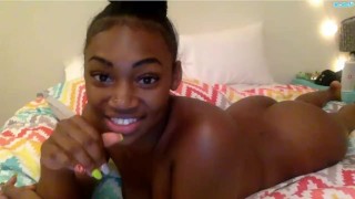 Camsoda model reacts to Lovesense in her pussy