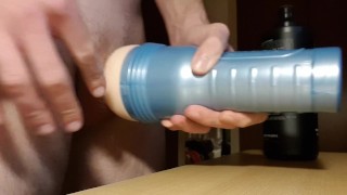 AMATEUR TWINK PLAYING WITH HIS FLESHLIGHT