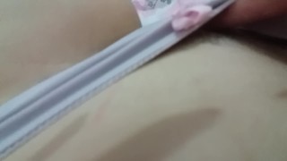 Sexy petite girl woke up horny- Morning tease