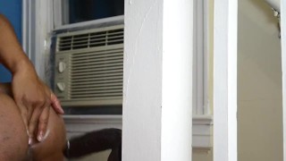 Fucking My Big Black Dildo