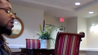 Hotel lobby area was empty... almost got caught (OnlyFans/Nicksteeledick)