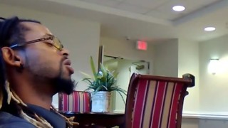 Hotel lobby area was empty... almost got caught (OnlyFans/Nicksteeledick)