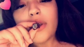 Smoking naked
