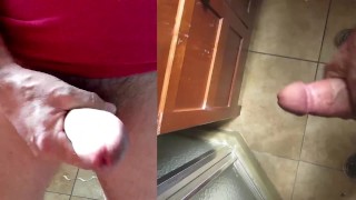 Pandemics Huge Cock Exploding Cumshot Caught on 2 Cameras 