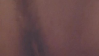 Doggy style leaving her with a creampie - cum dripping shaved vagina