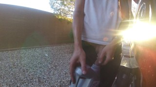 had to pee while changing oil