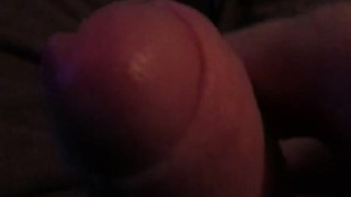 EXTREME CLOSEUP OF UNCIRCUMCISED COCK WANK