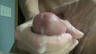 Close up of multiple orgasm from a thick cock