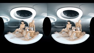 The first VR porn in space with Patty Michova, Vanessa Decker and Blanche