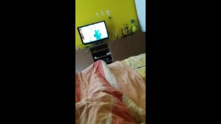 Little play with my big cock 2