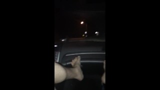 Driven around Naked & in Chastity 