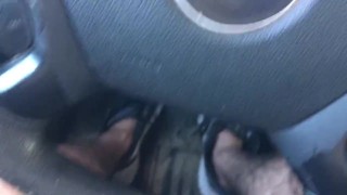 Cock tease in public