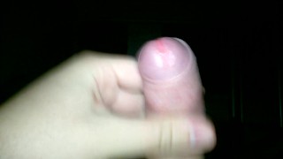 A wank before bedtime with explosive ending.