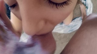 Lick & Suck Close Up BIG Facial!