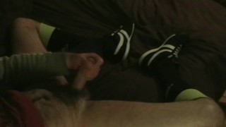 Jerking-Off in Soccer Socks & Sneakers