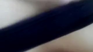 Asian BBW masturbates alone.