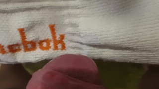 Cum on Dirty White Socks