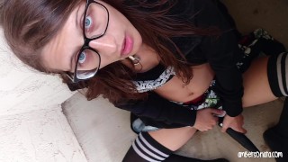 Risky Public Masturbation By Apartments
