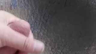 Big cumshot in the shower