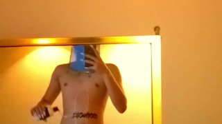 Short Video of Cumlube Dripping down