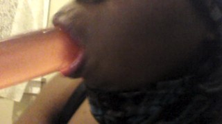 Bbw sucks that dildo|teaser