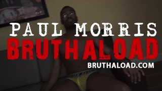 Hung black stud jerks off into his own mouth self sucking